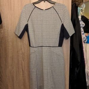 Betabrand stanford check interview dress